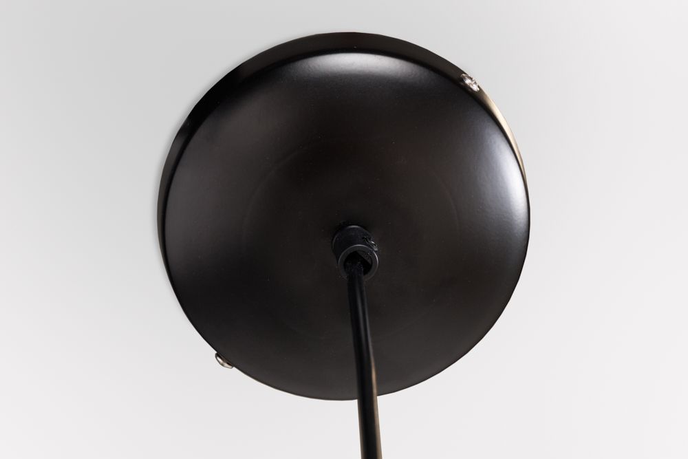 Boho Hängelampe VIENNA 45cm natur schwarz Wiener Geflecht Leuchte