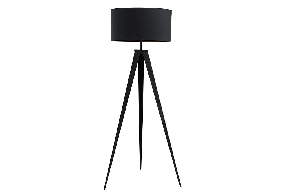 Elegante Stehlampe TRIPOD 145cm schwarz Retro Stehleuchte