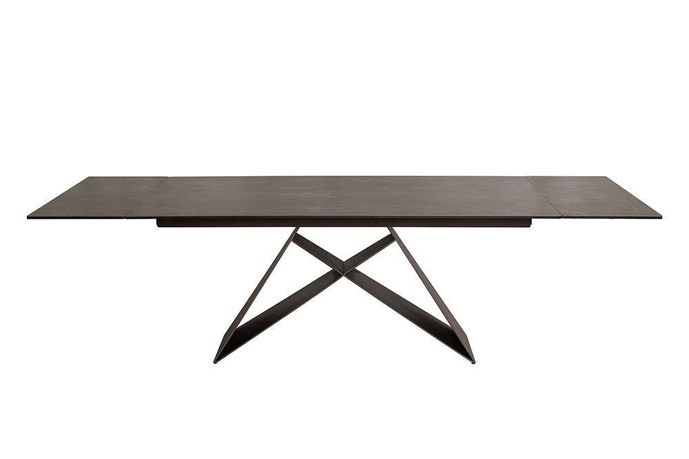 Ausziehbarer Esstisch PROMETHEUS 180-220-260cm Lava Keramik made in Italy