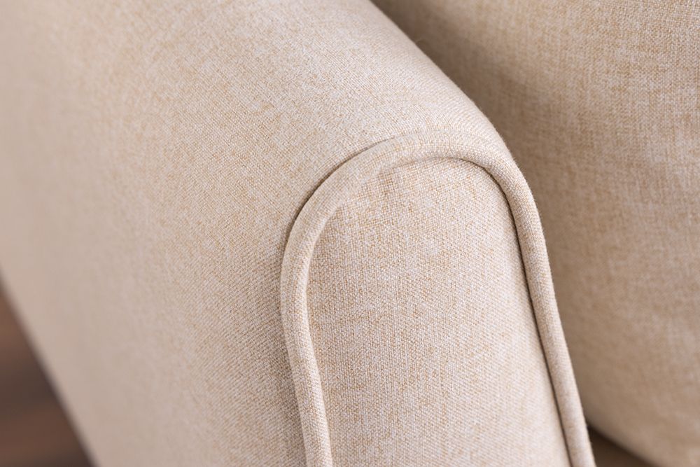 Schlafsofa DIVANI 220cm greige Strukturstoff 3-Sitzer mit Bettfunktion inkl. Kissen