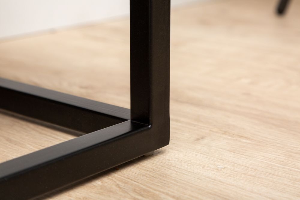 Elegante Sitzbank PETIT BEAUTÉ 110cm smaragdgrün Samt schwarzes Gestell