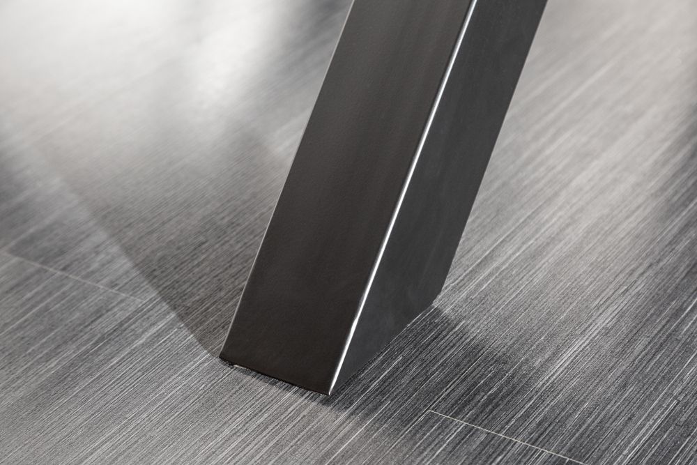 Massiver Esstisch BARRACUDA 180cm Teakholz inkl. Glasplatte mit X-Gestell