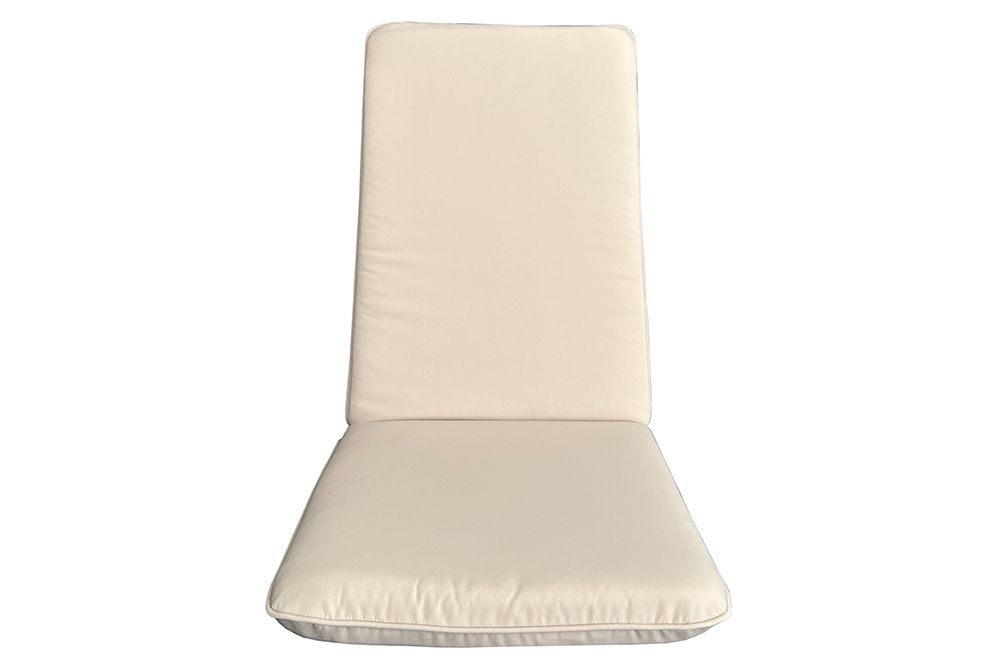 Outdoor Sitzkissen COMFORT LINE 50x122cm beige für Hochlehner-Stuhl Polsterauflage