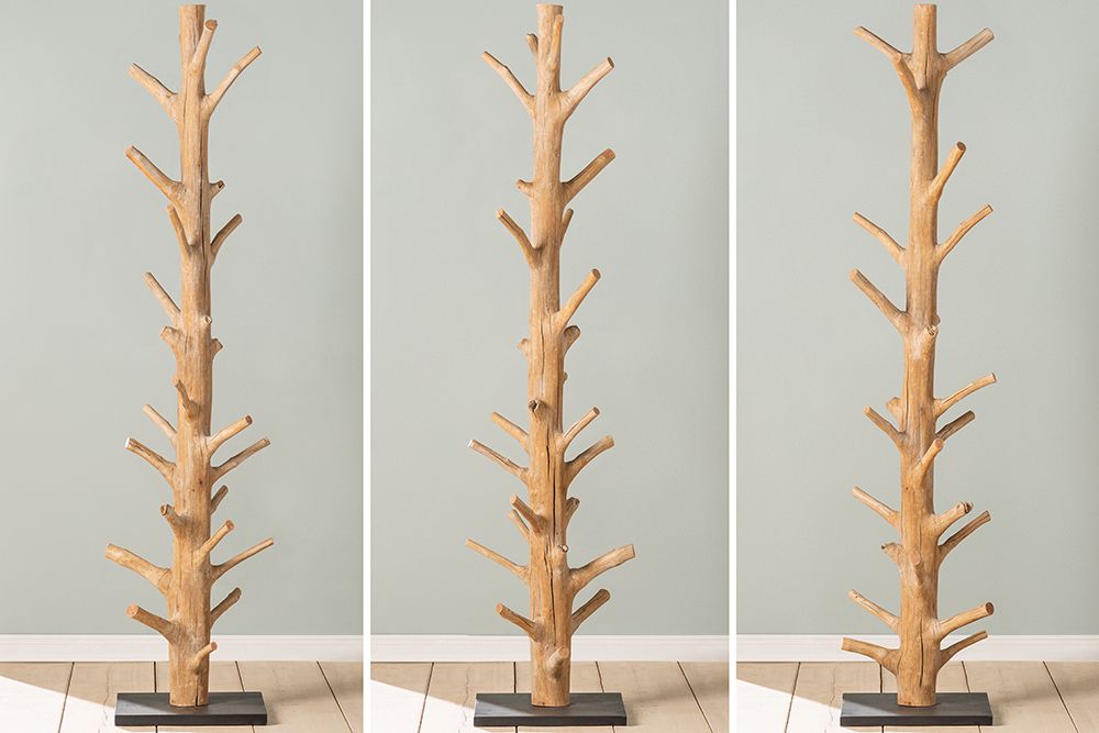 Massiver Garderobenständer TREE NATURE 170cm natur Holz Kleiderständer