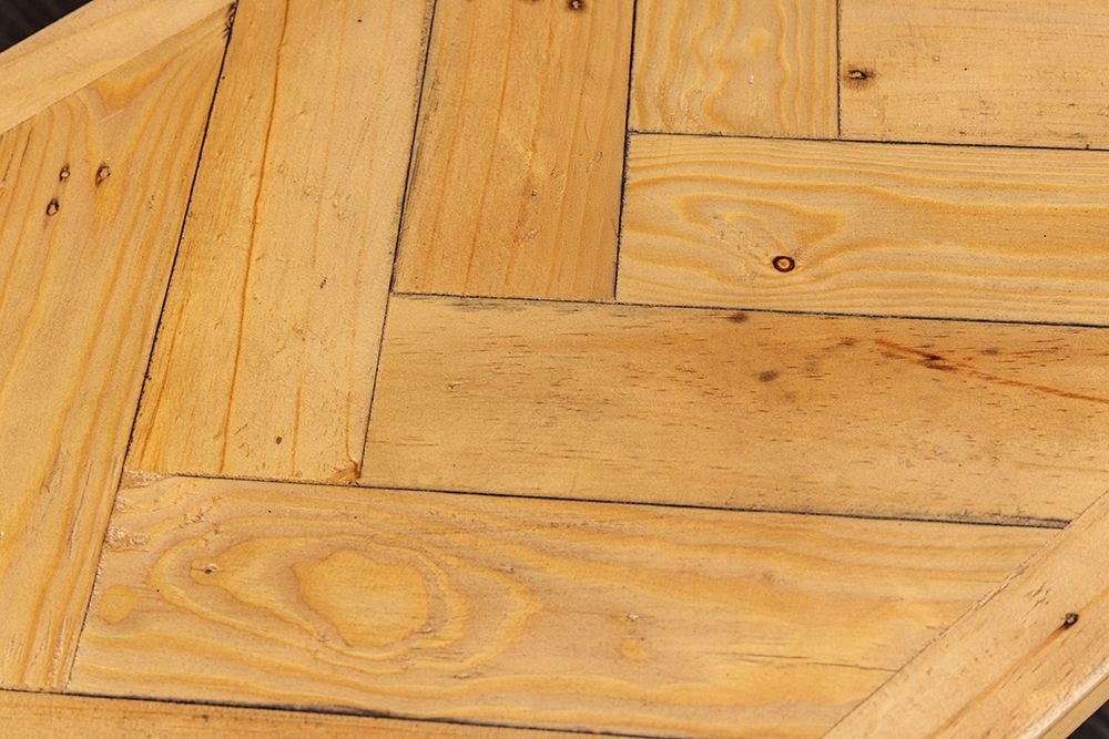 Massive Sitzbank MOSAIK 160cm natur Pinienholz recycelt