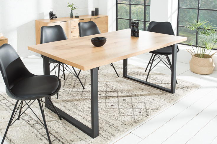 Design Esstisch CANADIAN WILD OAK 160cm Eiche | Riess-Ambiente.de