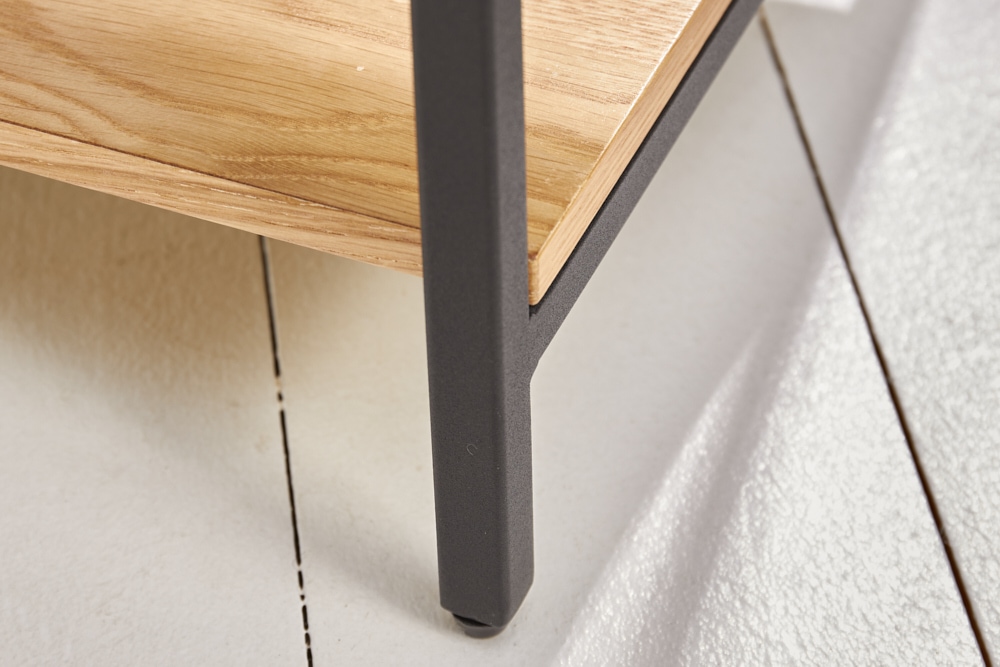 Industrial Nachttisch ELEMENTS 40cm Eiche Beistelltisch mit Schublade