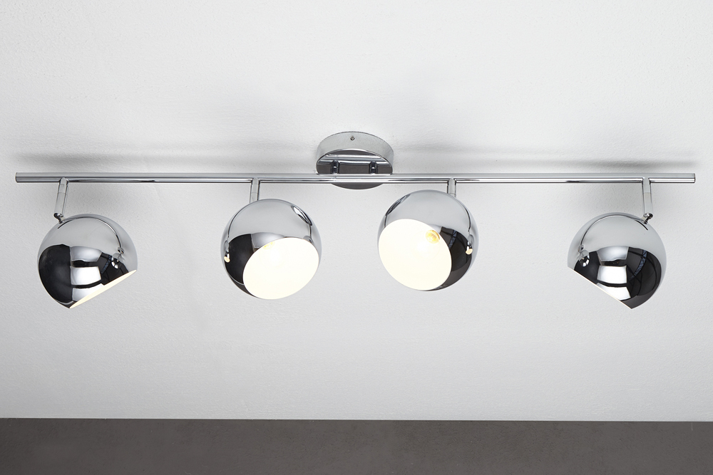 Moderne Deckenleuchte BUBBLE  105cm silber Chrom Pendelleuchte