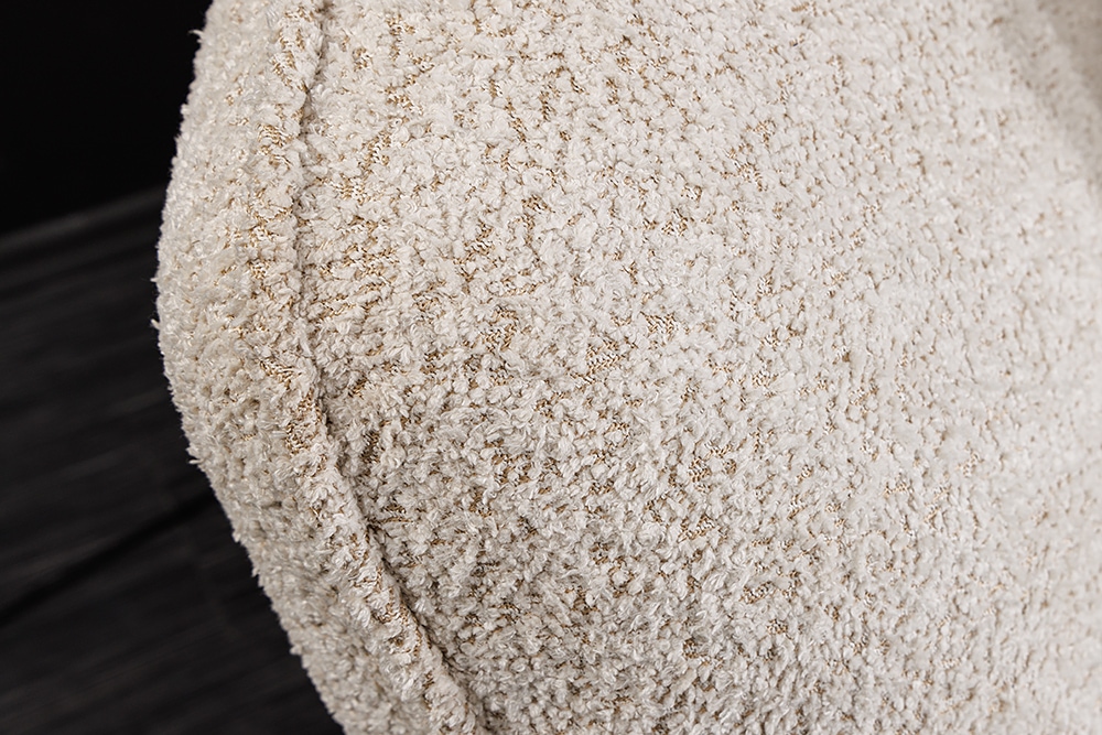 Modernes Big Sofa ROYAL 295cm champagner beige Bouclé Federkern XXL-Couch