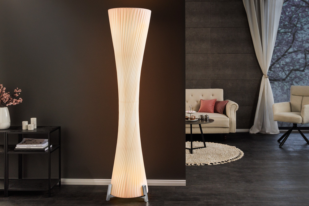 Moderne Design Stehlampe PARIS X 180cm weiß Stehleuchte Moderne Design Stehlampe PARIS X 180cm weiß Stehleuchte