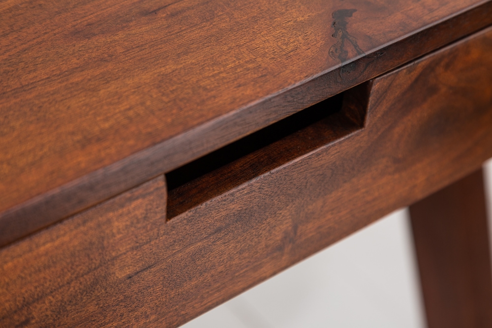 Massiver Sekretär MONSOON 100cm Akazie Schreibtisch Markant Finish