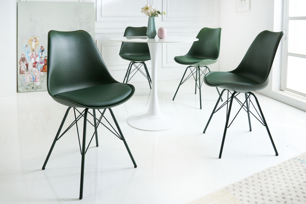Retro Stuhl SCANDINAVIA MEISTERSTÜCK dunkelgrün
