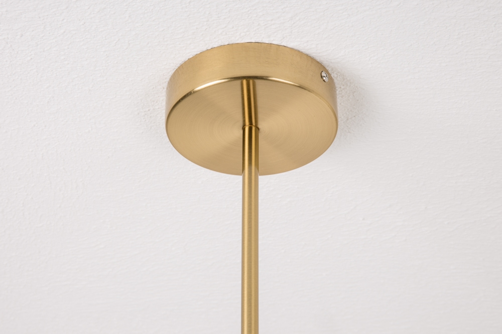 Elegante Hängelampe VARIATION 128cm gold mit sechs schwenkbaren Leuchten