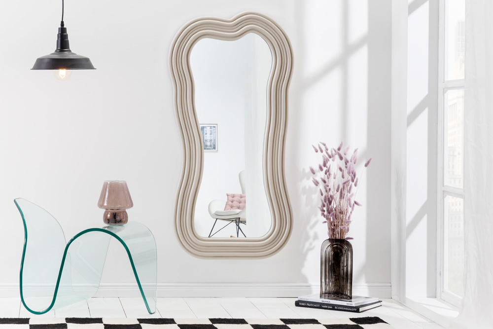 Design Wandspiegel ALICE II 100cm pastell greige