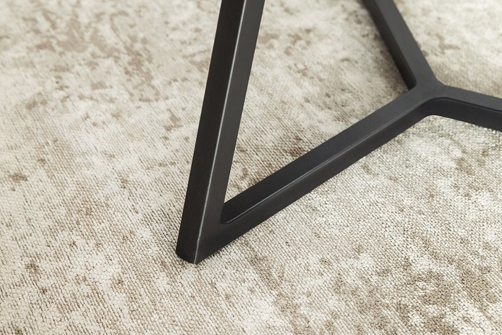 Design Couchtisch MARVELOUS 90cm anthrazit Marmor Keramik schwarzes Metall