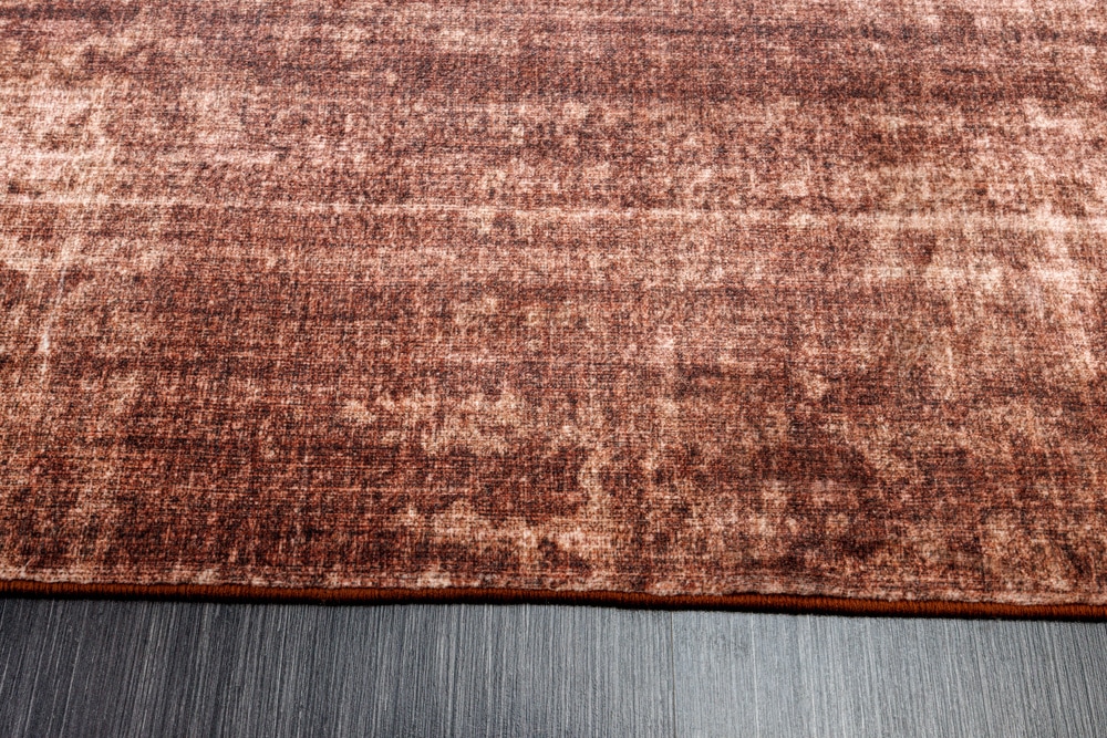 Moderner Teppich SOFT TOUCH 230x160cm kupfer braun Kurzflor Indoor-Teppich