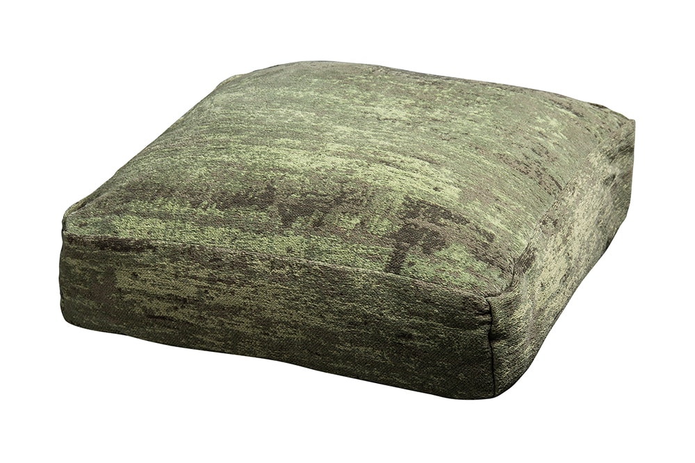 Design Bodenkissen XL MODERN ART 70cm grün abstraktes Muster Sitzpouf