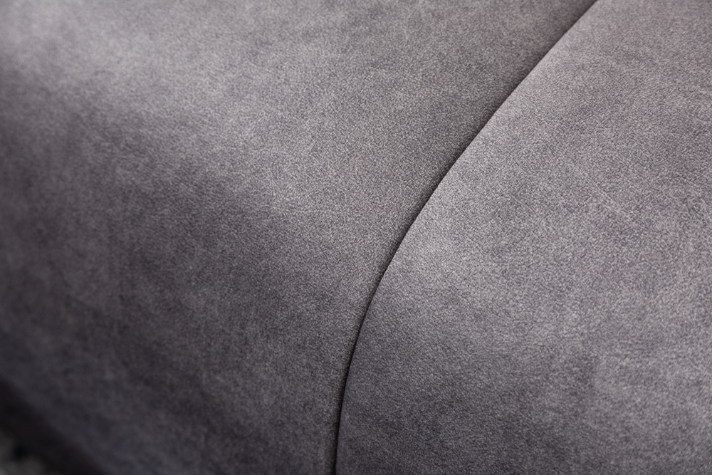 Modernes XXL Ecksofa CLAN 320cm anthrazit Samt Bigsofa inkl. Kissen