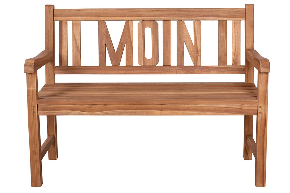 Massive Gartenbank EMPIRE TEAK Moin 120cm natur Teakholz