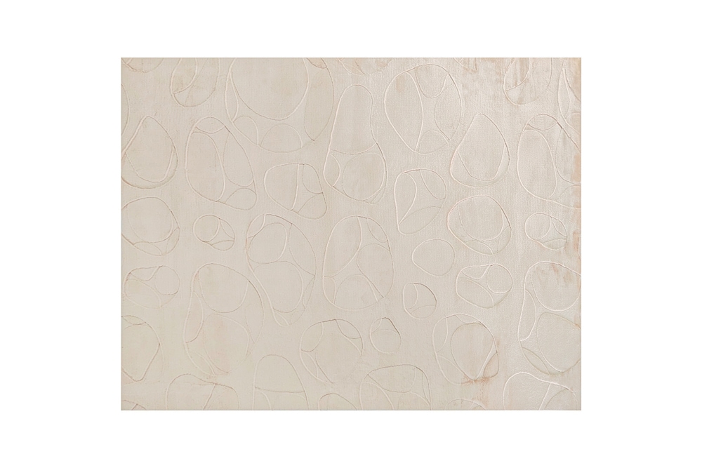 3D Hochflor Teppich LUNA 300x230cm beige Hoch-Tief-Effekt Indoor-Teppich