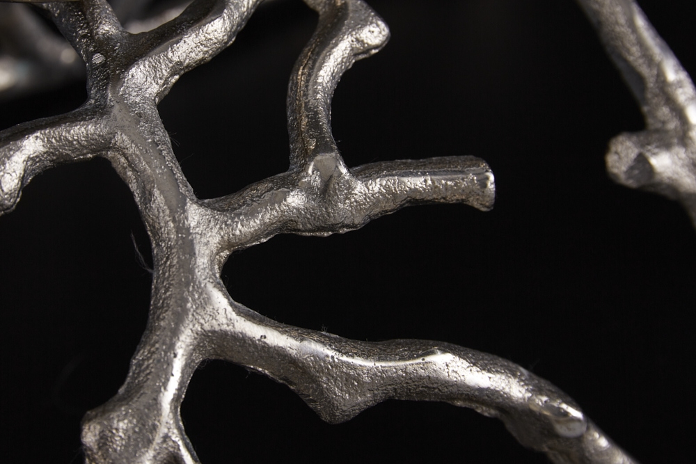Eleganter Kerzenhalter ABSTRACT 60cm silber für 4 Kerzen
