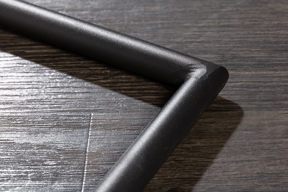 Moderner Freischwinger Stuhl COMFORT grau Samt mit Komfortgriff