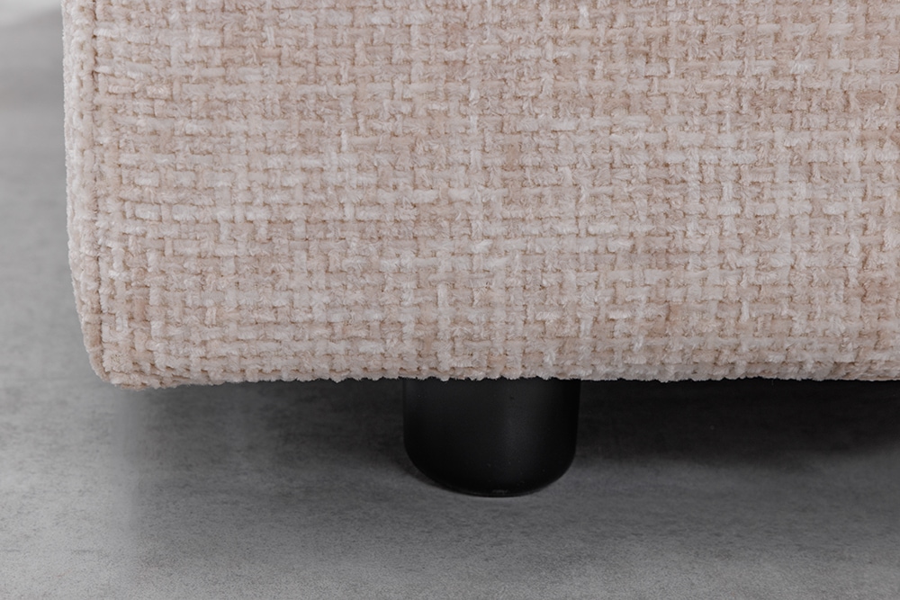 Großes Sofa LOFT 210cm champagner beige Chenille 3-Sitzer Couch Taschenfederkern