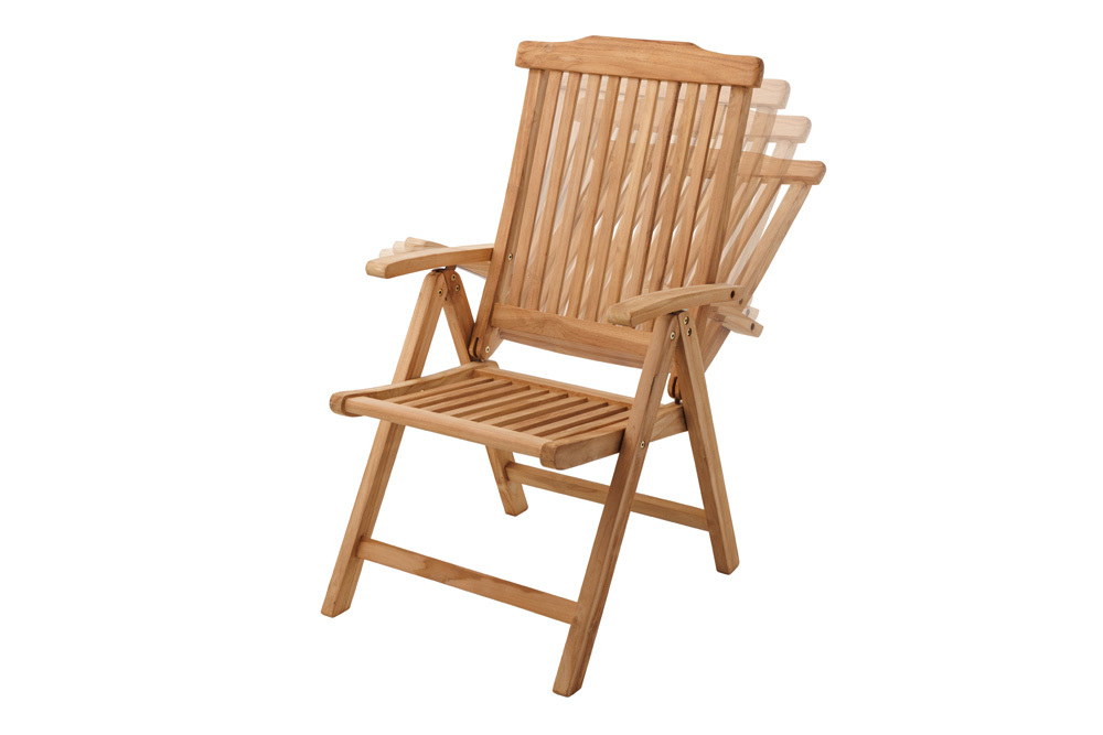 Massiver Gartenstuhl EMPIRE TEAK Teakholz klappbar