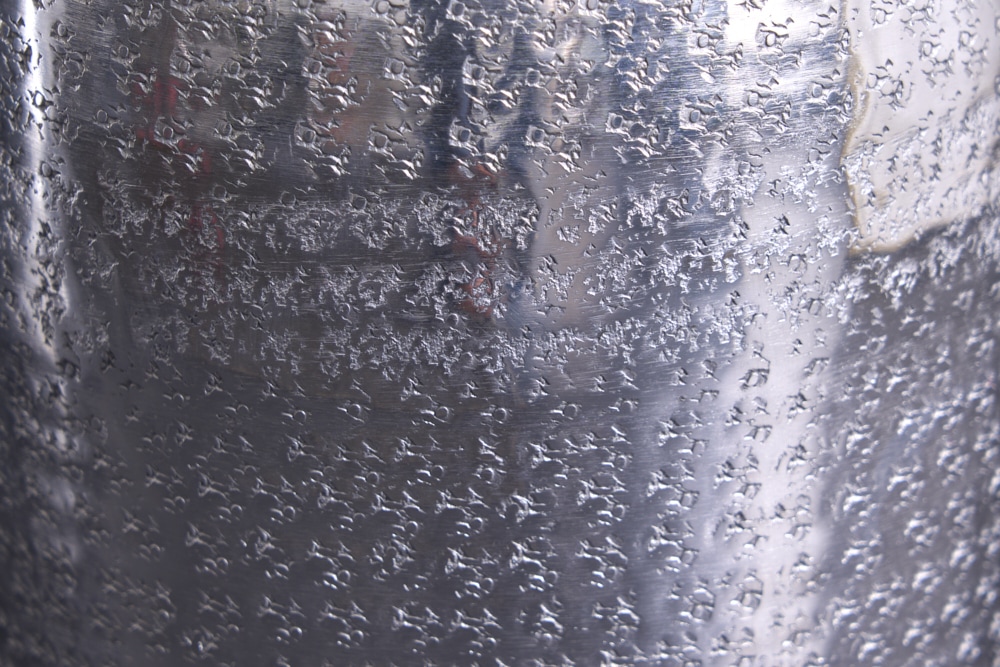 Elegante Vase ORIENTAL 50cm silber im Wild Hammerschlag Design
