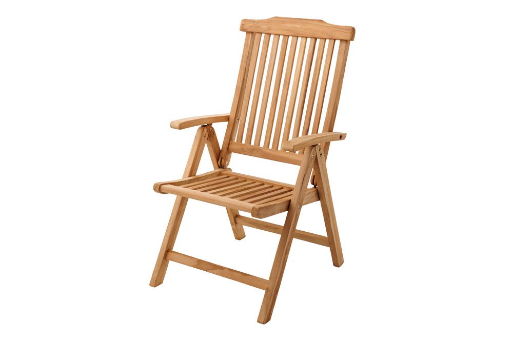Massiver Gartenstuhl EMPIRE TEAK Teakholz klappbar