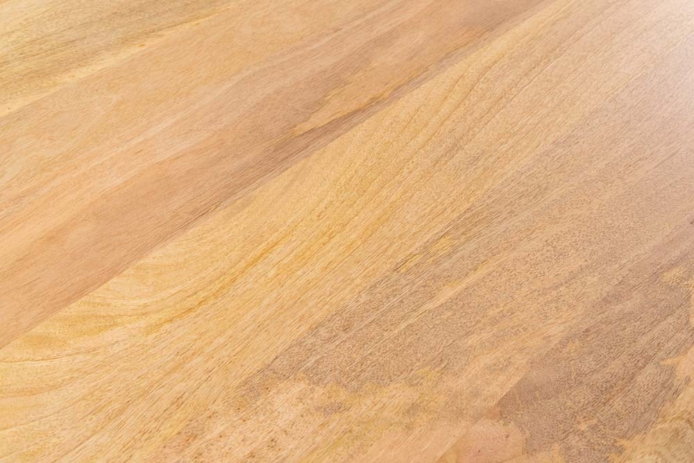 Massiver Esstisch ART DECO 240cm natur Mangoholz mit Säulenfüßen