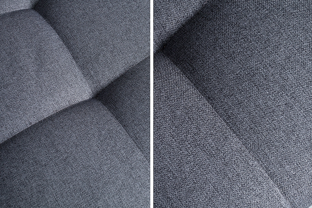 Moderne XXL Wohnlandschaft KENT 305cm anthrazit Federkern Bigsofa inkl. Hocker