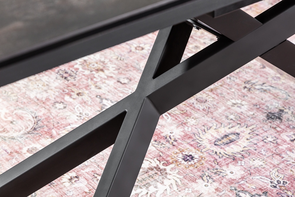 Ausziehbarer Esstisch EUPHORIA 180-220-260cm anthrazit Lava Keramik made in Italy