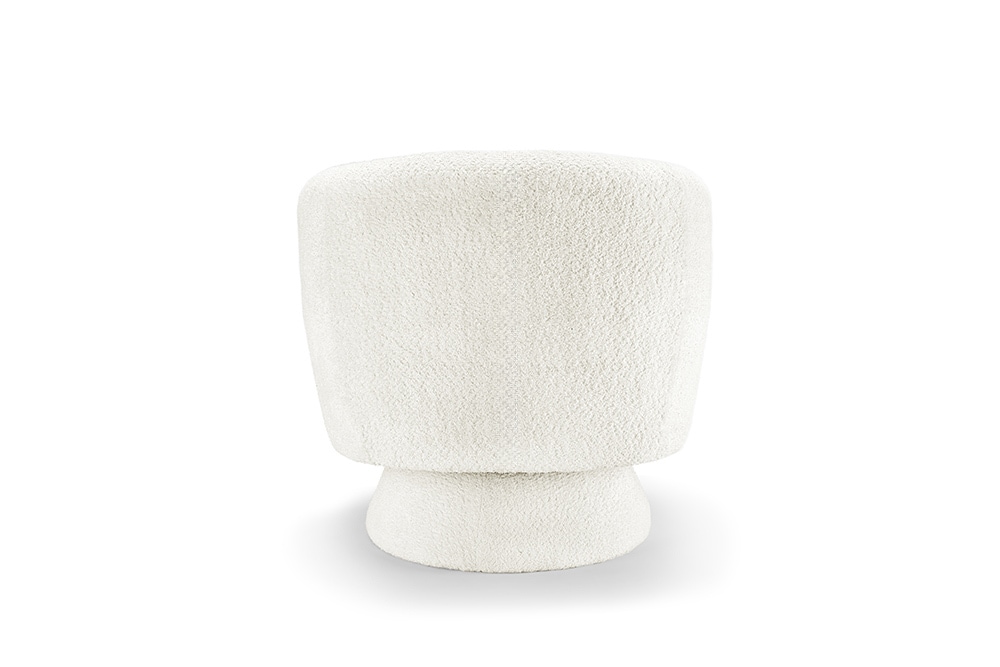 Drehbarer Design Sessel BOSSA NOVA beige Bouclé