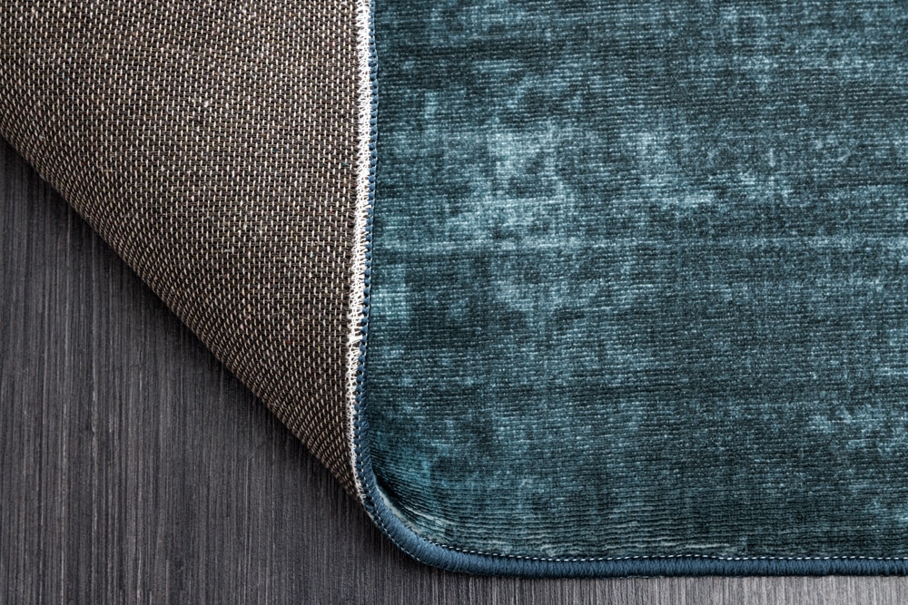 Moderner Teppich SOFT TOUCH 230x160cm blau Kurzflor Indoor-Teppich
