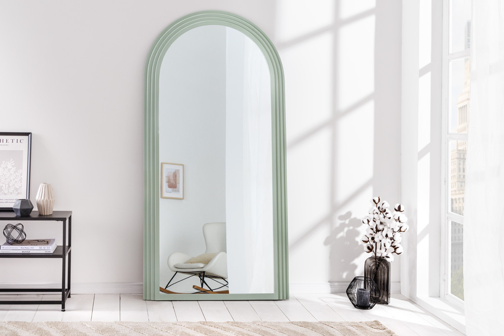 Design Wandspiegel ART DECO 160cm salbeigrün Design Wandspiegel ART DECO 160cm salbeigrün