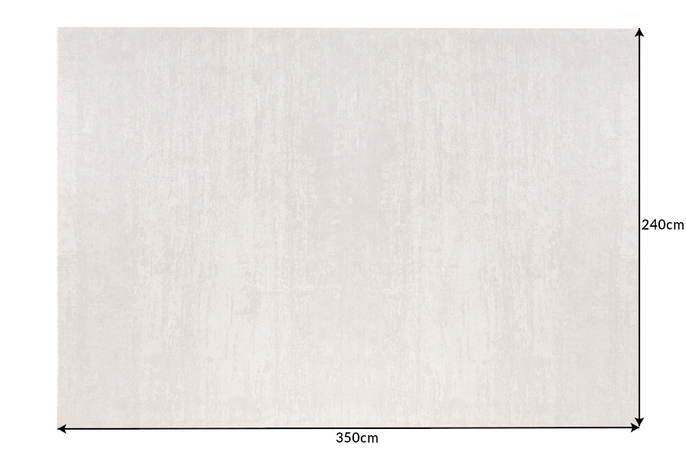 Design Teppich MODERN ART XXL 350x240cm beige Used Look Baumwolle Vintage Flachgewebe