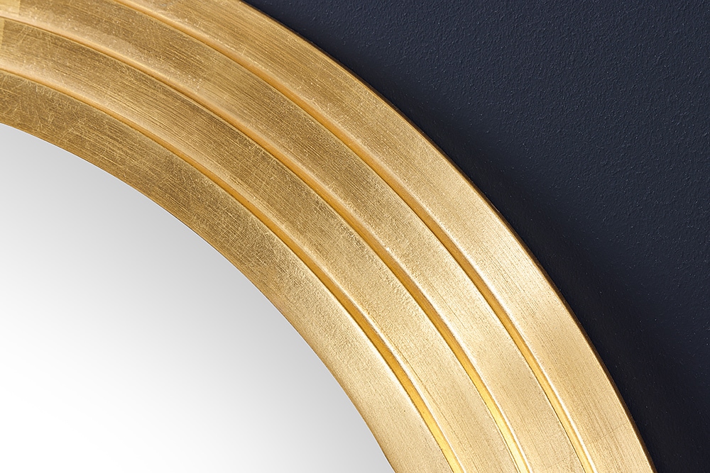 Edler Wandspiegel ART DECO 160cm gold Rundbogen Spiegel