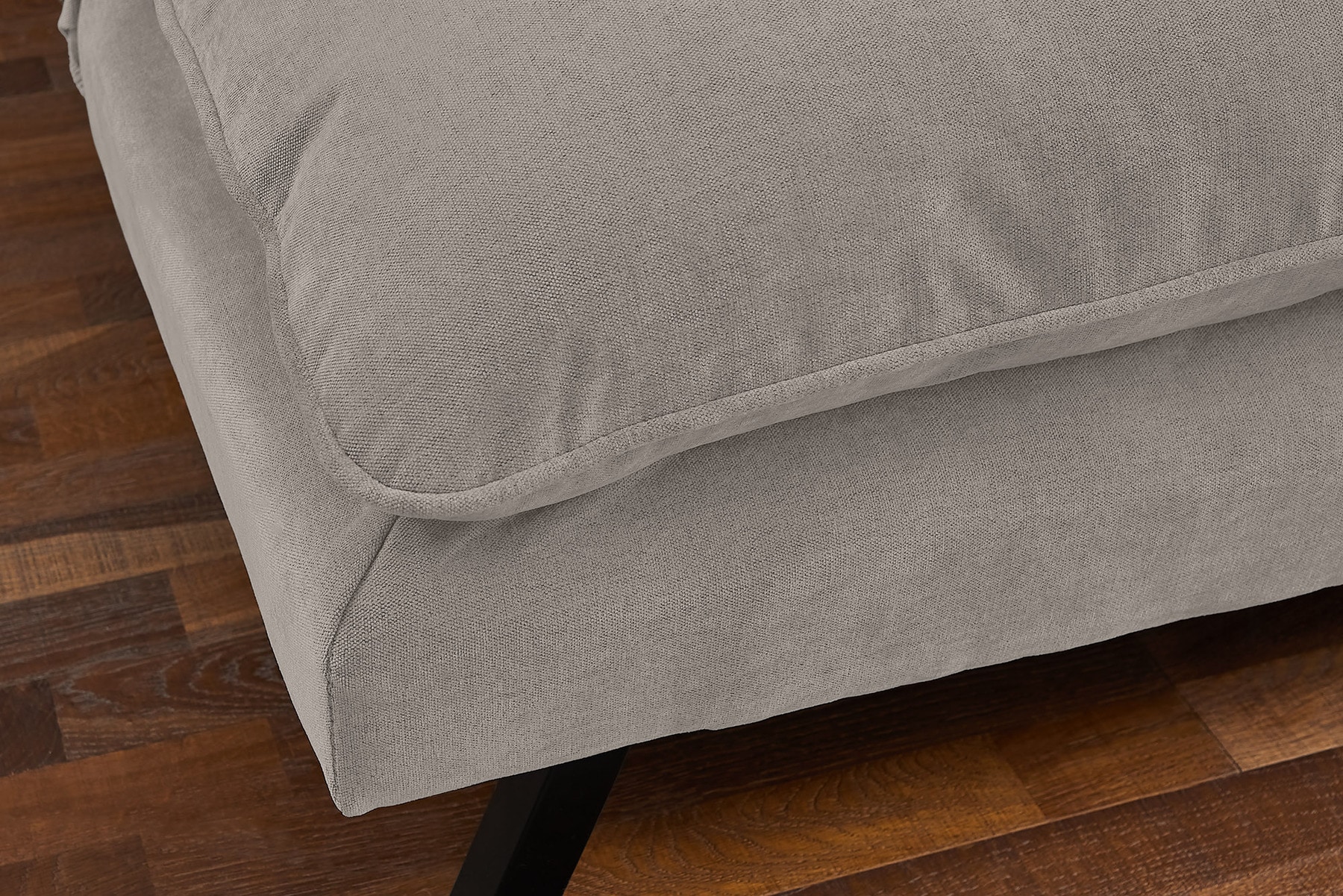 Modernes Schlafsofa COCOONING 190cm beige Chenillestoff 3-Sitzer Couch