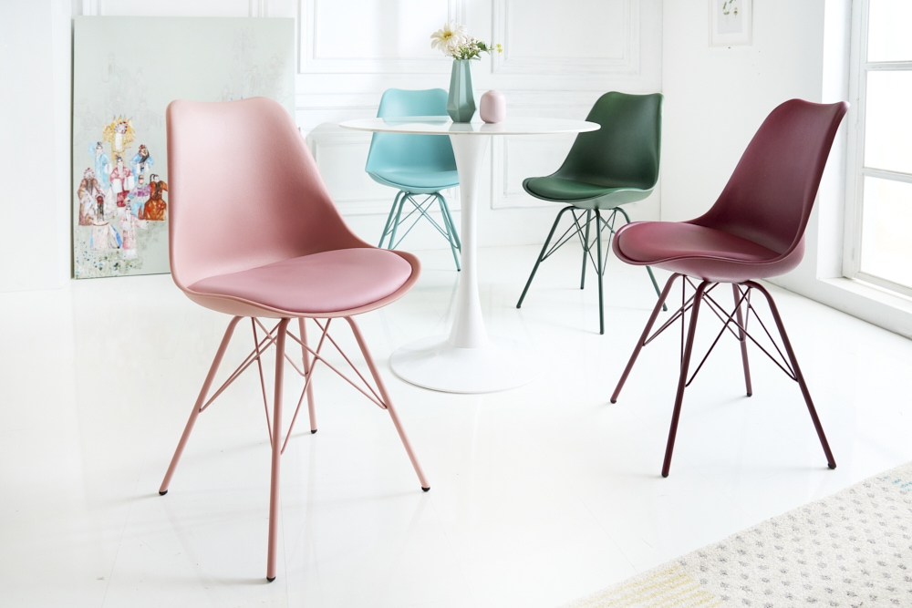 Retro Stuhl SCANDINAVIA MEISTERSTÜCK grau