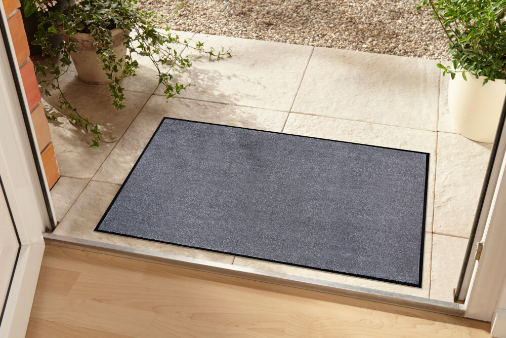 Strapazierfähige Fußmatte CLEAN 60x40cm grau Fußabtreter Modern Design
