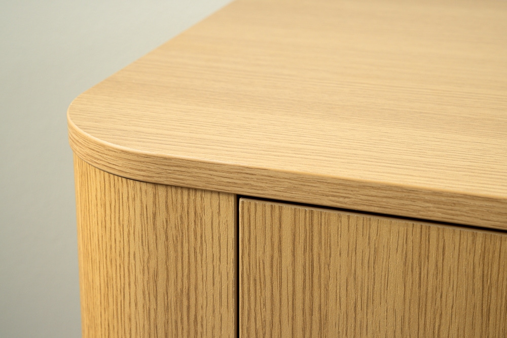 Modernes TV-Board VALHALLA WOOD 160cm natur Eichenholz Lowboard mit Stauraum