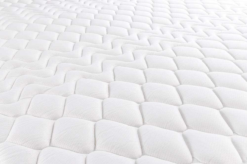 Modernes Boxbett ART DECO 180x200cm greige Bouclé mit Stauraum Matratze und Topper