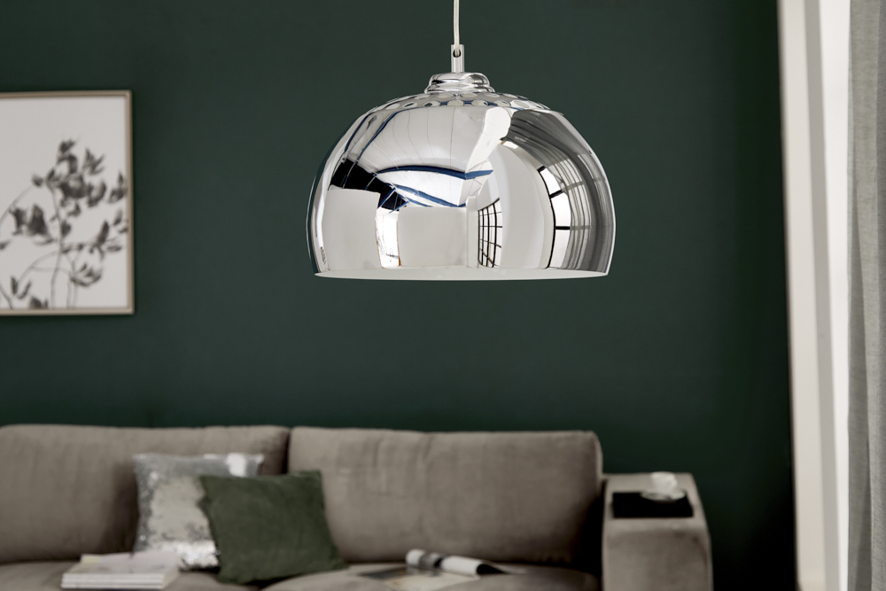 Designer Hängelampe CHROME BALL 32cm chrom Pendelleuchte Modern Design Designer Hängelampe CHROME BALL 32cm chrom Pendelleuchte Modern Design