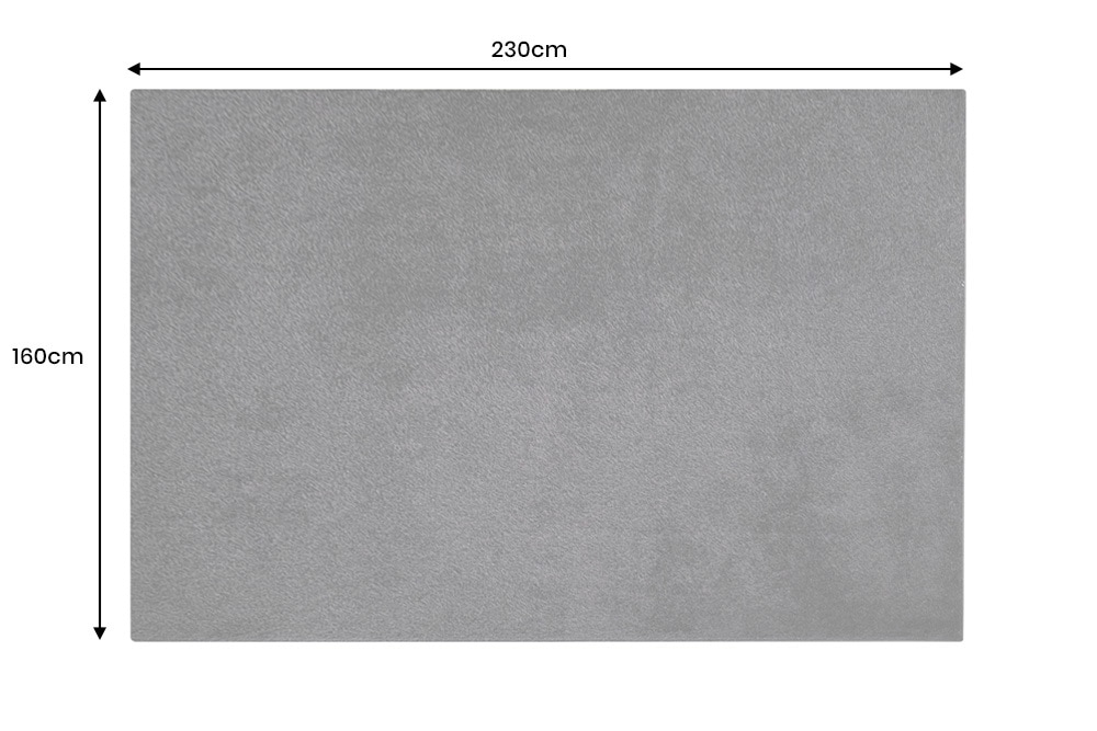 Design Teppich CLOUD 9 230x160cm schwarz Hochflor Indoor-Teppich