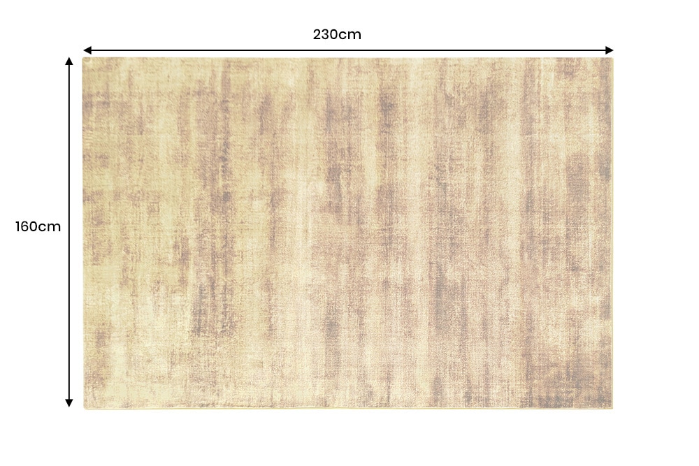 Moderner Teppich SOFT TOUCH 230x160cm senfgelb gold Kurzflor Indoor-Teppich