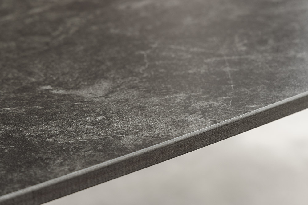 Design Couchtisch OSAKA 110cm anthrazit Keramik schwarz Metall mit Sterngestell