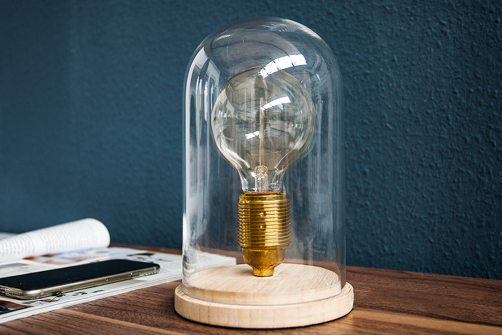 Industrial Tischlampe EDISON 22cm Glühbirne Tischleuchte