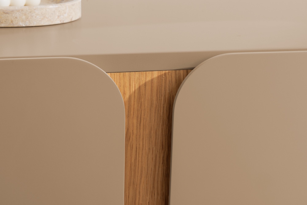 Sideboard COSMO 180cm greige Eiche Soft Close Stauraum