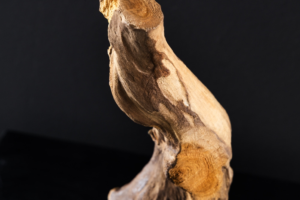 Massives Teakholz Ornament FLAME 30-40cm Treibholz Dekoration
